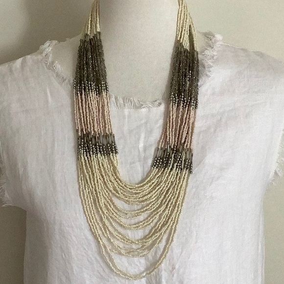 Multi strand beaded necklace - Picture 1 of 3